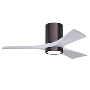 Matthews Fan Company - IR3HLK-BB-MWH-42 - 42"Ceiling Fan - Irene-3HLK - Brushed Bronze