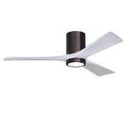 Matthews Fan Company - IR3HLK-BB-MWH-52 - 52"Ceiling Fan - Irene-3HLK - Brushed Bronze