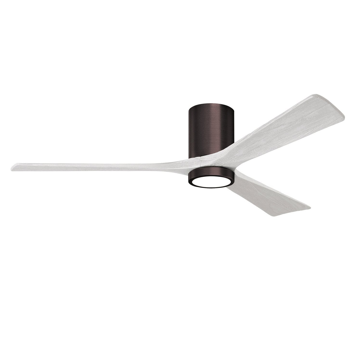 Matthews Fan Company - IR3HLK-BB-MWH-60 - 60"Ceiling Fan - Irene-3HLK - Brushed Bronze