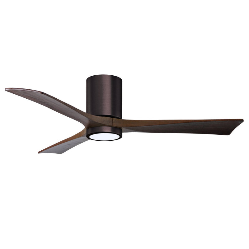 Matthews Fan Company - IR3HLK-BB-WA-52 - 52"Ceiling Fan - Irene-3HLK - Brushed Bronze