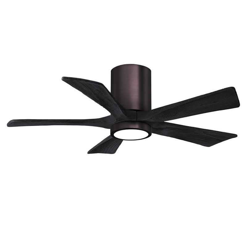 Matthews Fan Company - IR5HLK-BB-BK-42 - 42"Ceiling Fan - Irene-5HLK - Brushed Bronze
