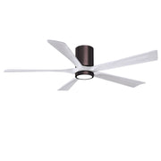 Matthews Fan Company - IR5HLK-BB-MWH-60 - 60"Ceiling Fan - Irene-5HLK - Brushed Bronze