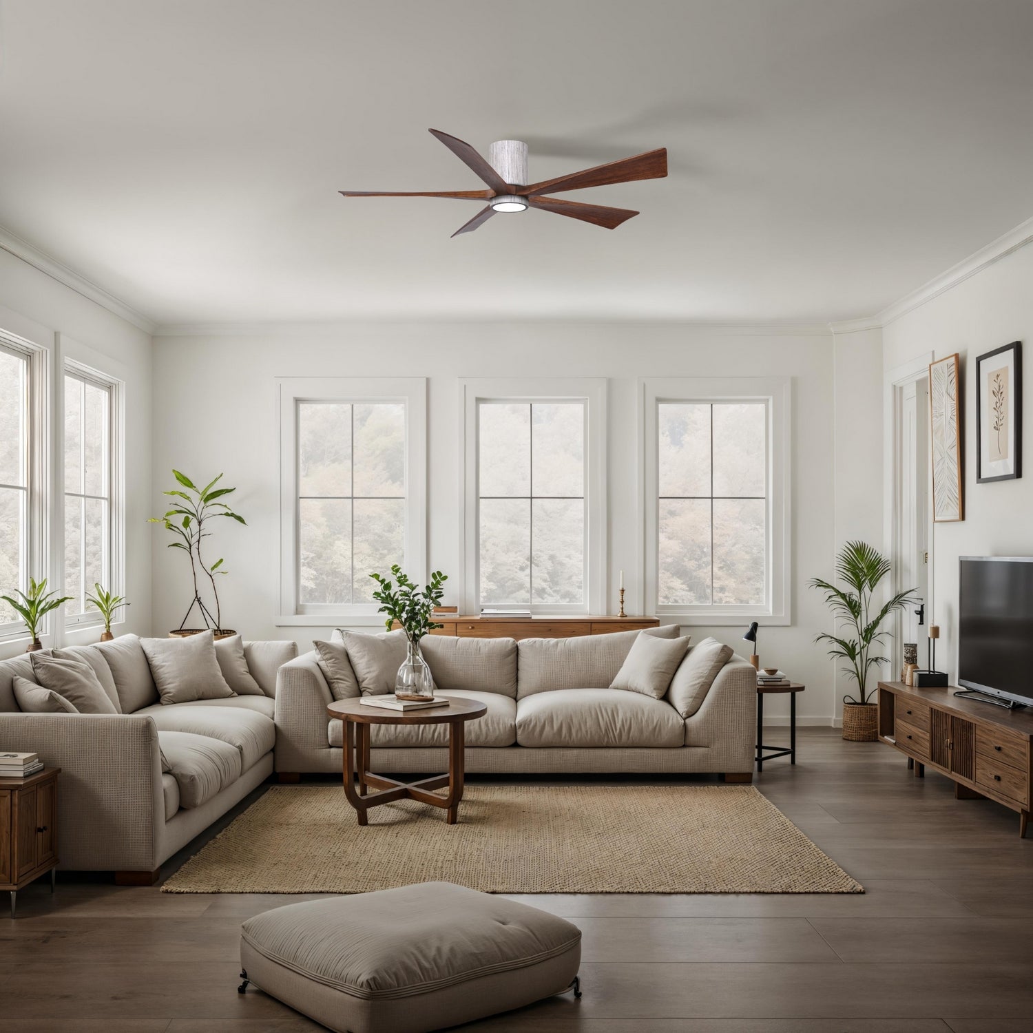 Matthews Fan Company - IR5HLK-BW-WA-60 - 60"Ceiling Fan - Irene-5HLK - Barn Wood