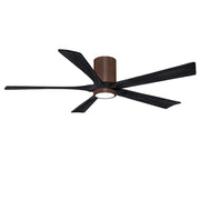 Matthews Fan Company - IR5HLK-WN-BK-60 - 60"Ceiling Fan - Irene-5HLK - Walnut