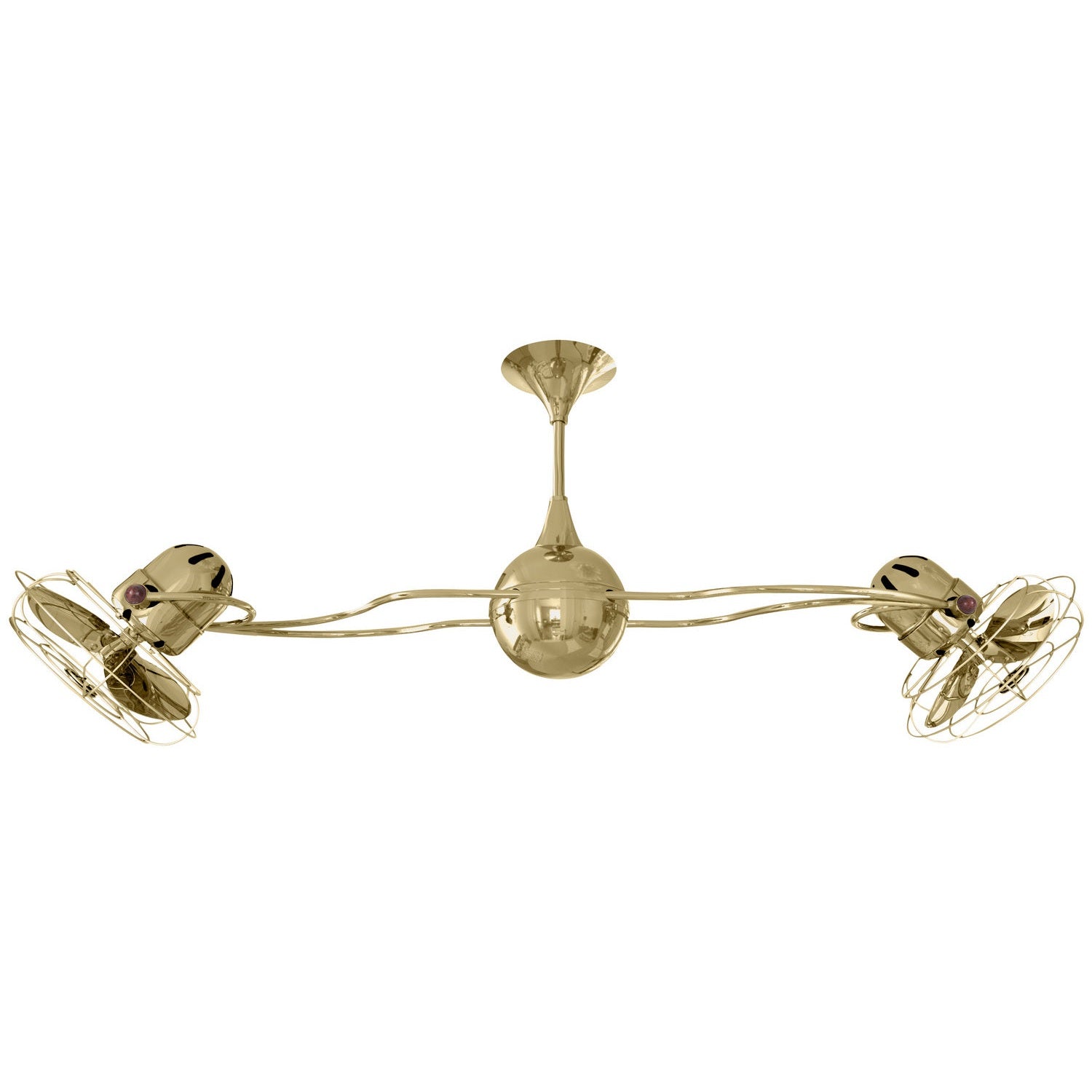 Matthews Fan Company - IV-PB-MTL - 53"Ceiling Fan - Italo Ventania - Polished Brass