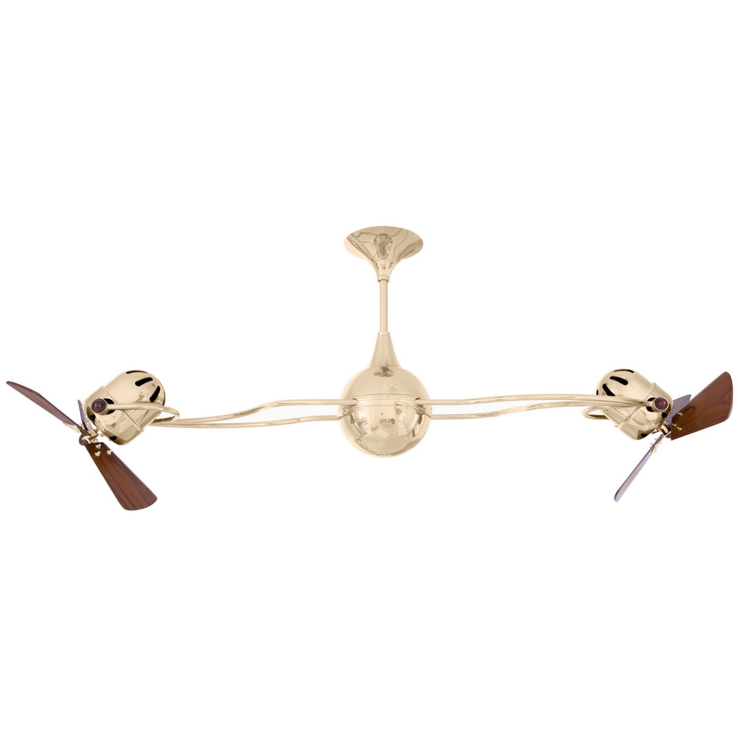 Matthews Fan Company - IV-PB-WD - 53"Ceiling Fan - Italo Ventania - Polished Brass
