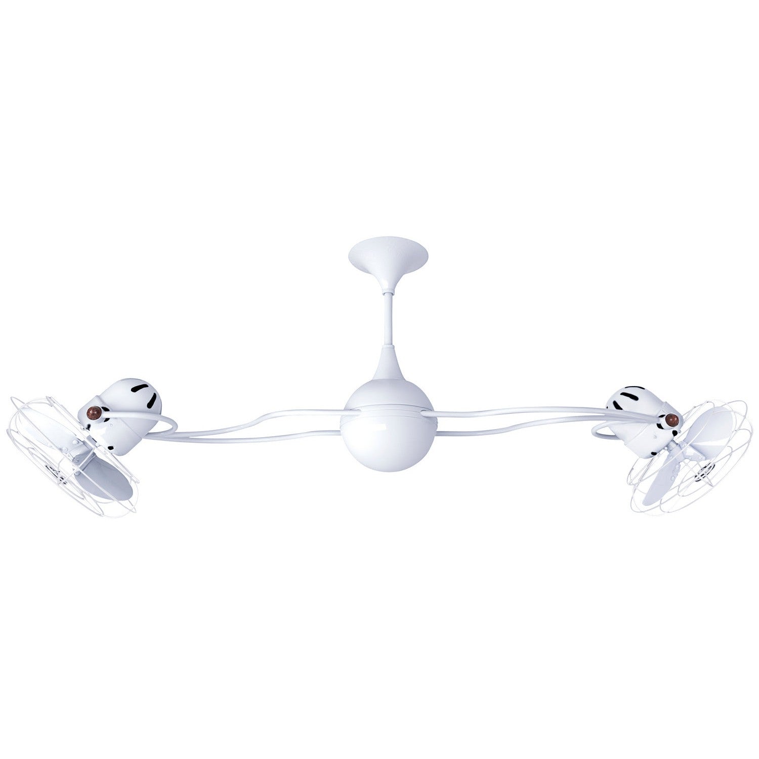 Matthews Fan Company - IV-WH-MTL - 53"Ceiling Fan - Italo Ventania - Gloss White