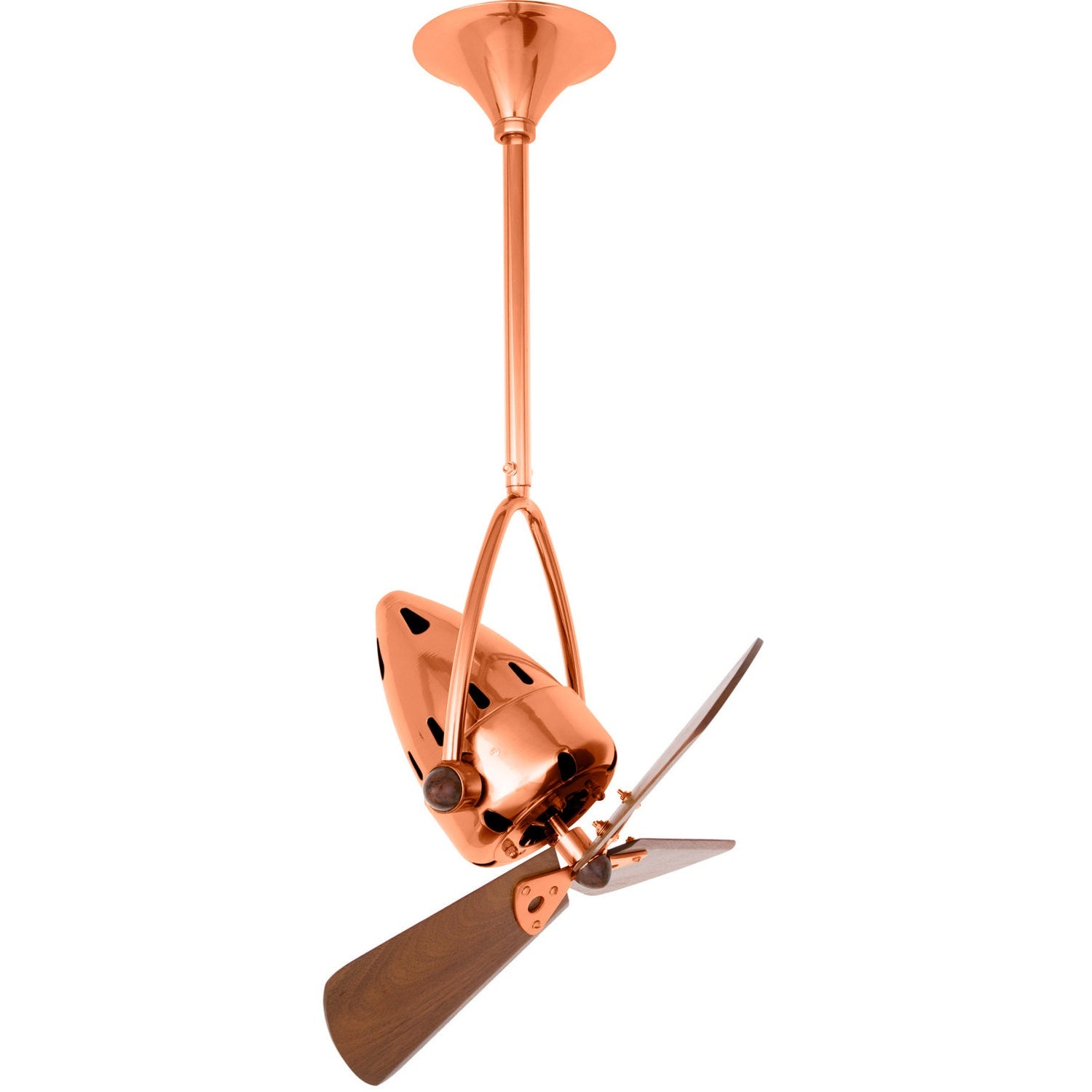 Matthews Fan Company - JD-BRCP-WD - 16"Ceiling Fan - Jarold Direcional - Brushed Copper
