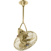 Matthews Fan Company - JD-PB-MTL - 16"Ceiling Fan - Jarold Direcional - Polished Brass