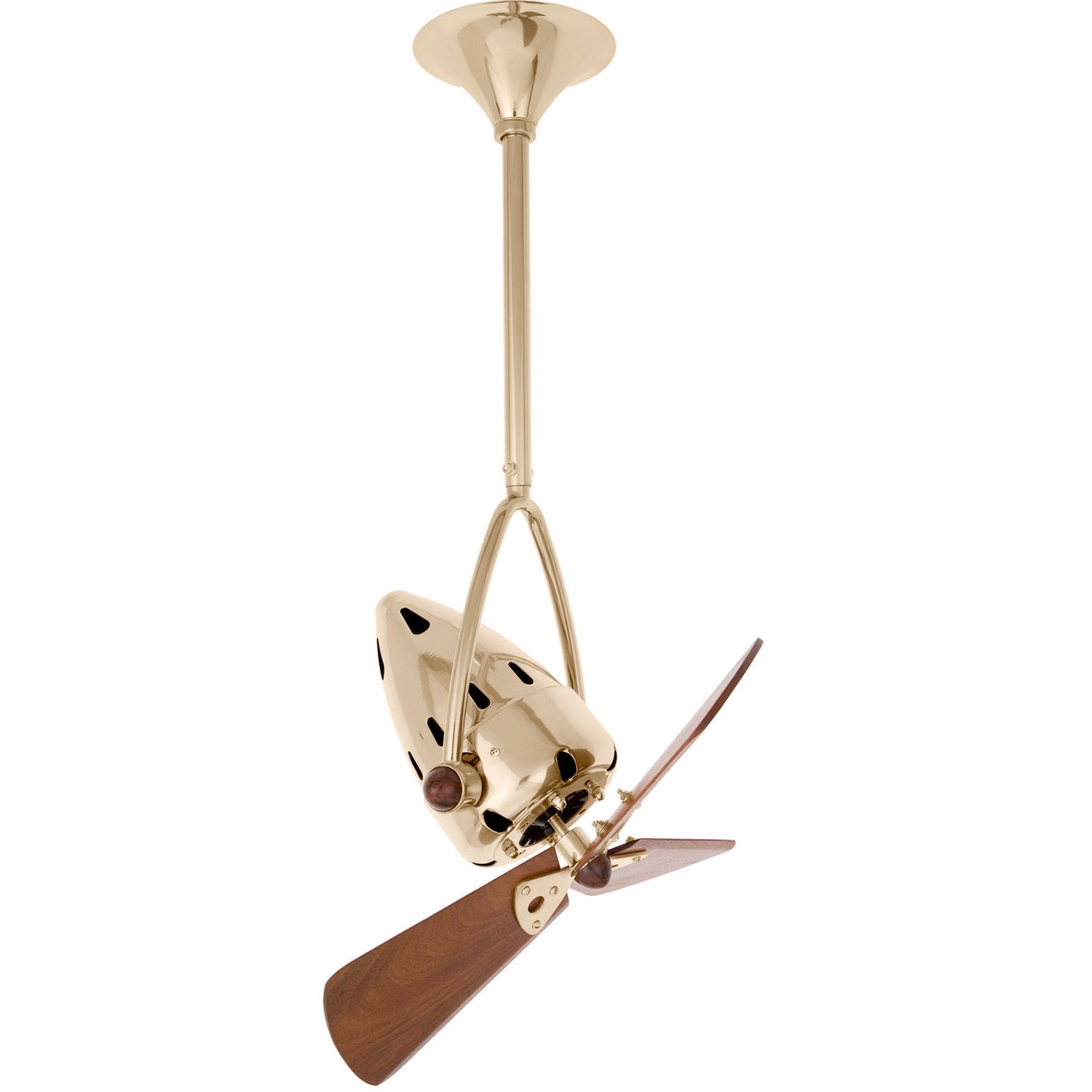 Matthews Fan Company - JD-PB-WD - 16"Ceiling Fan - Jarold Direcional - Polished Brass