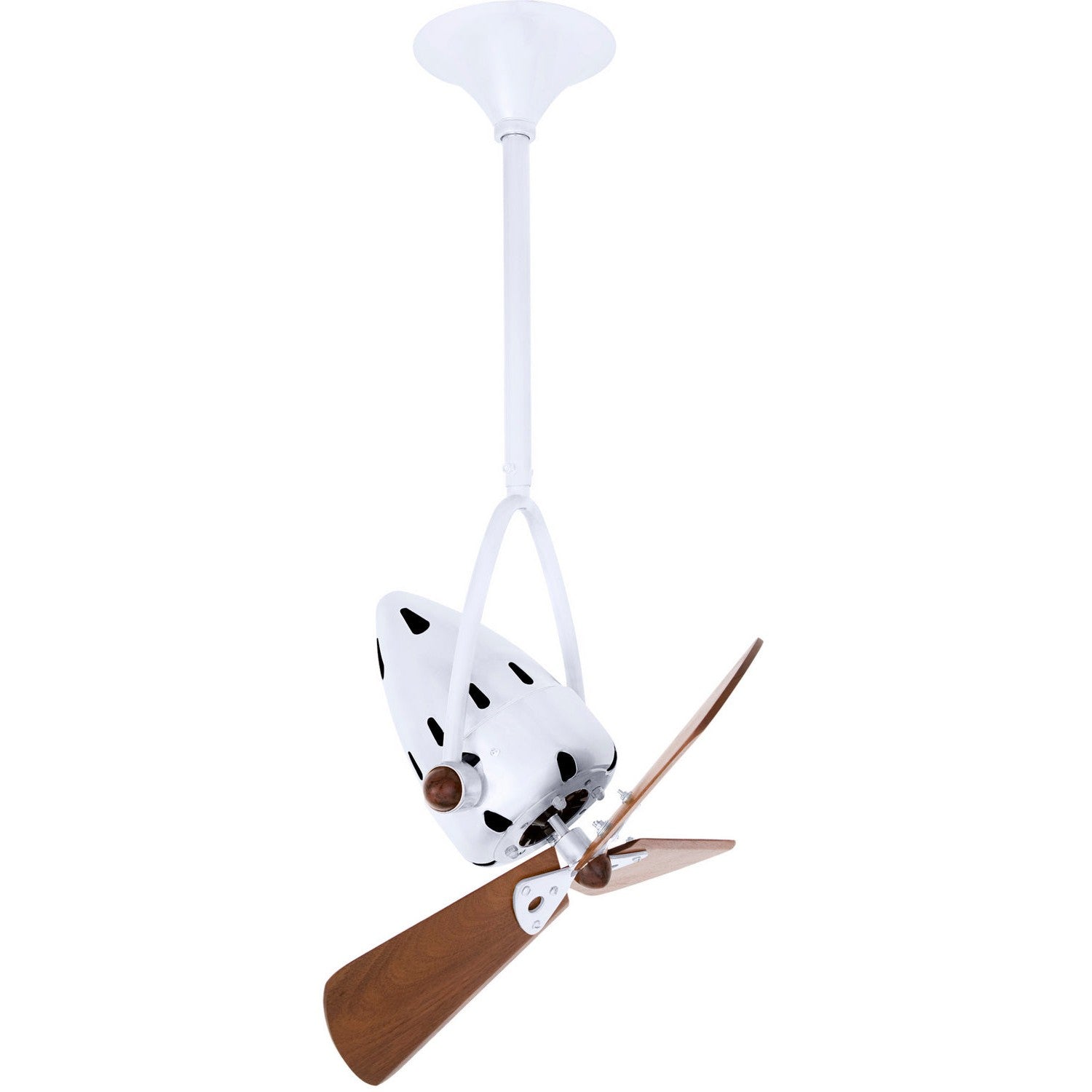 Matthews Fan Company - JD-WH-WD - 16"Ceiling Fan - Jarold Direcional - Gloss White