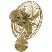 Matthews Fan Company - MP-PB-MTL - 19"Wall Fan - Michelle Parede - Polished Brass