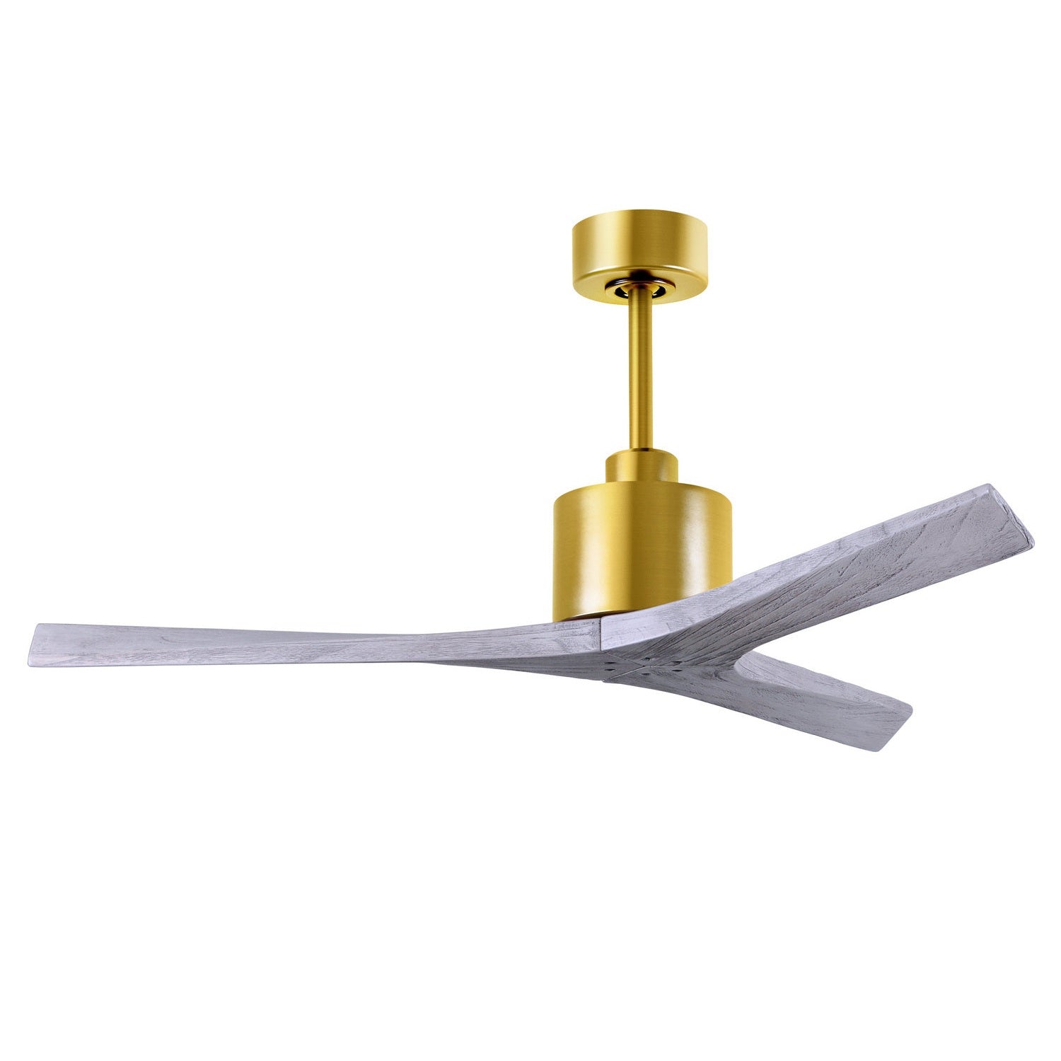 Matthews Fan Company - MW-BRBR-BW-52 - 52"Ceiling Fan - Mollywood - Brushed Brass