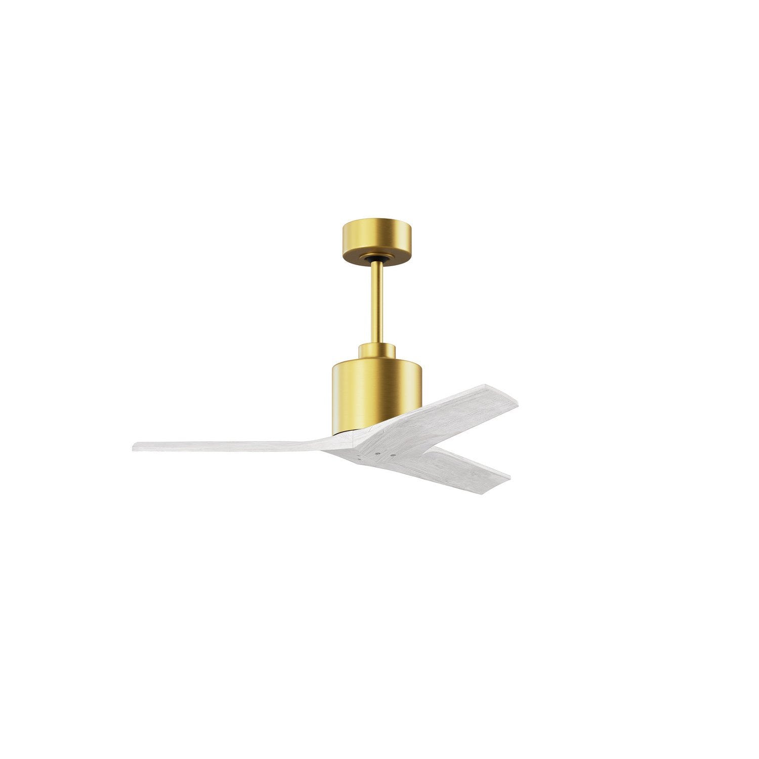 Matthews Fan Company - MW-BRBR-MWH-42 - 42"Ceiling Fan - Mollywood - Brushed Brass