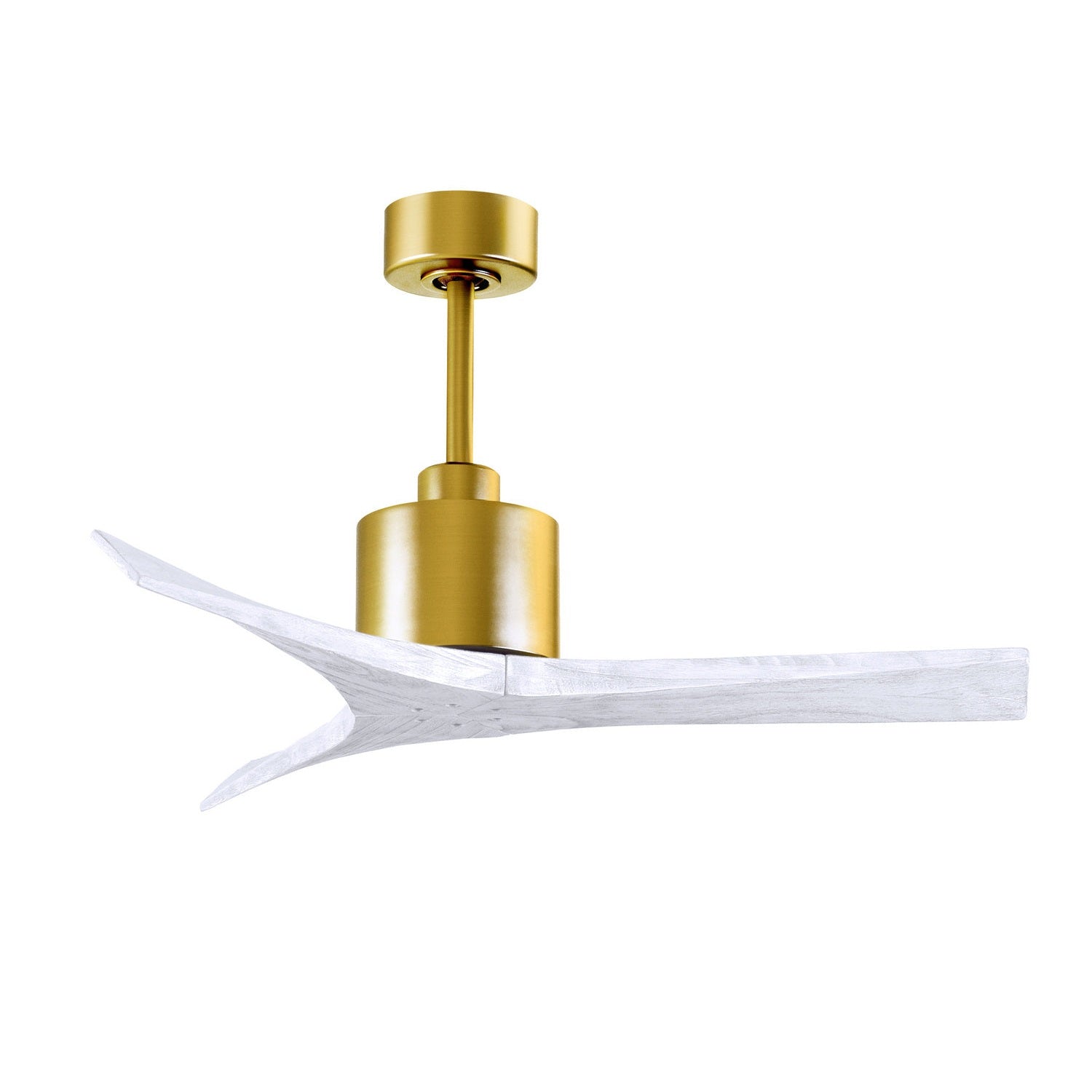 Matthews Fan Company - MW-BRBR-MWH-42 - 42"Ceiling Fan - Mollywood - Brushed Brass