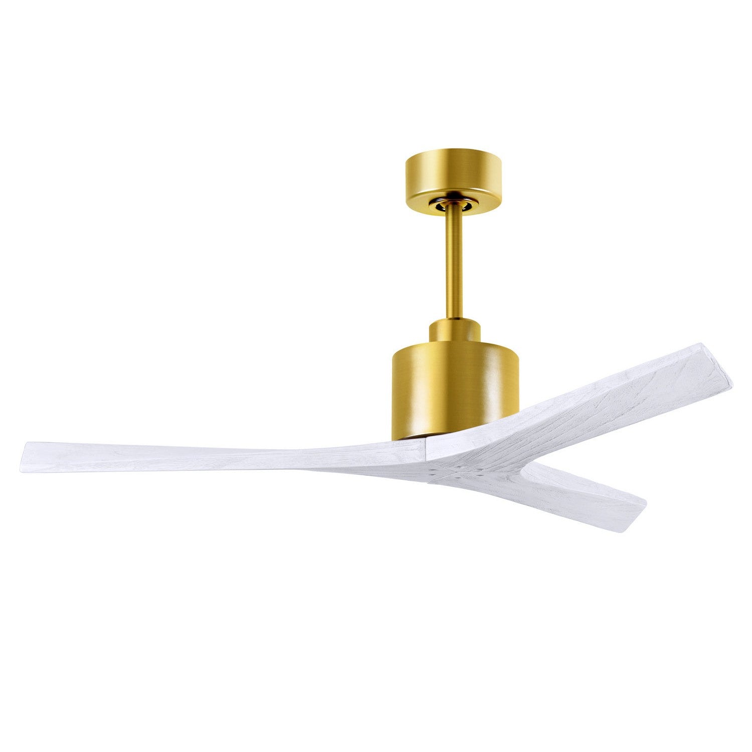 Matthews Fan Company - MW-BRBR-MWH-52 - 52"Ceiling Fan - Mollywood - Brushed Brass