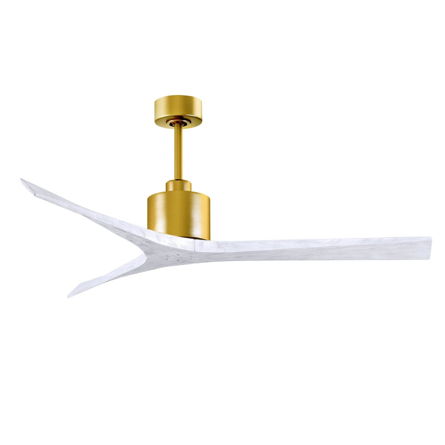 Matthews Fan Company - MW-BRBR-MWH-60 - 60"Ceiling Fan - Mollywood - Brushed Brass