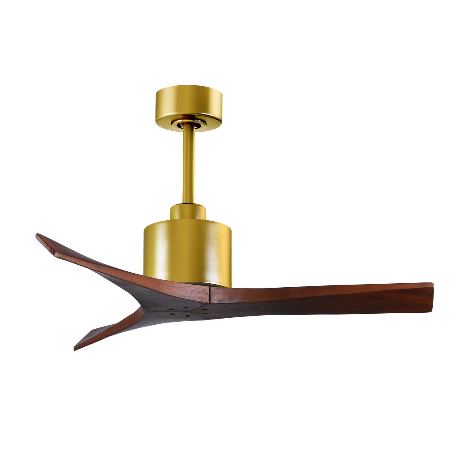 Matthews Fan Company - MW-BRBR-WA-42 - 42"Ceiling Fan - Mollywood - Brushed Brass