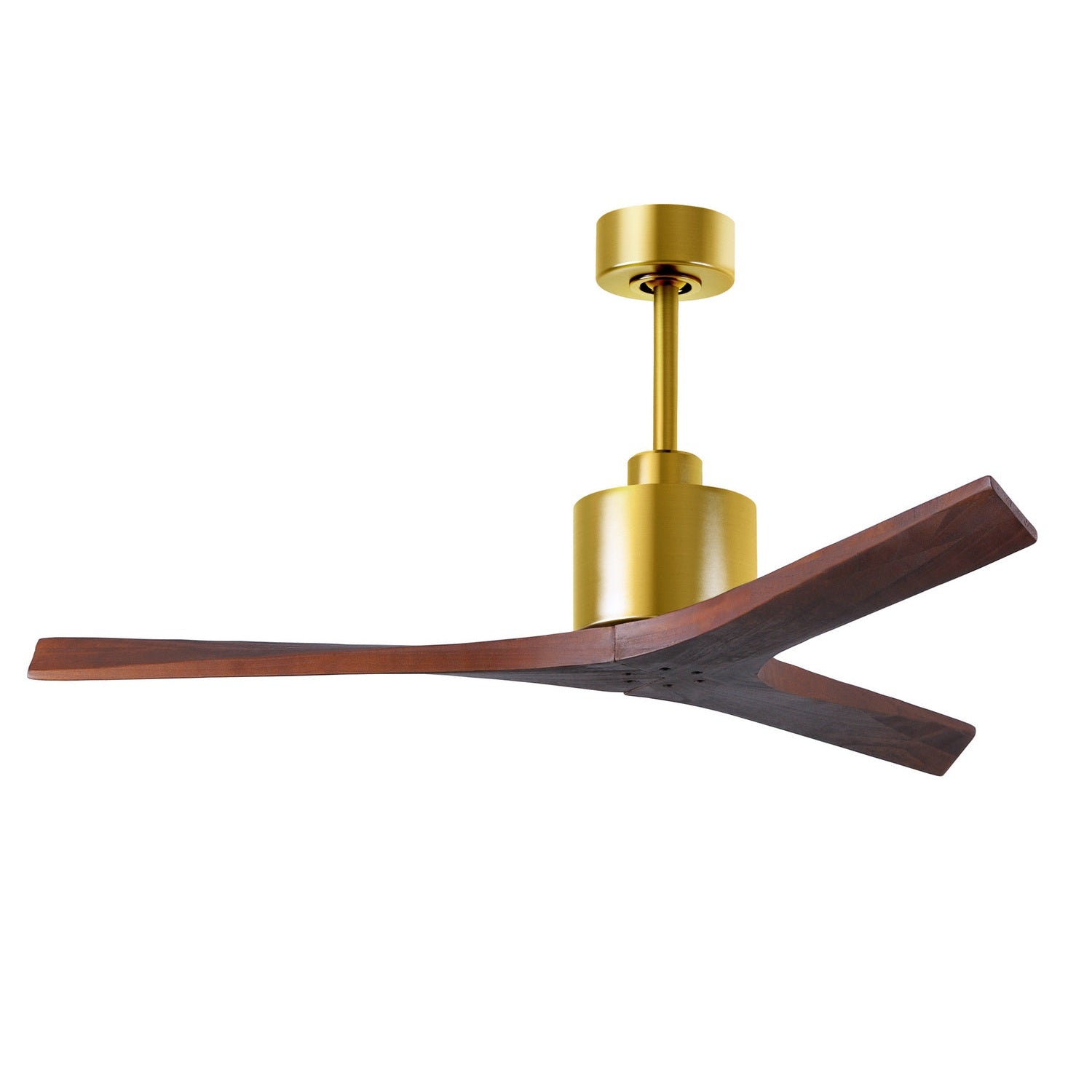 Matthews Fan Company - MW-BRBR-WA-52 - 52"Ceiling Fan - Mollywood - Brushed Brass