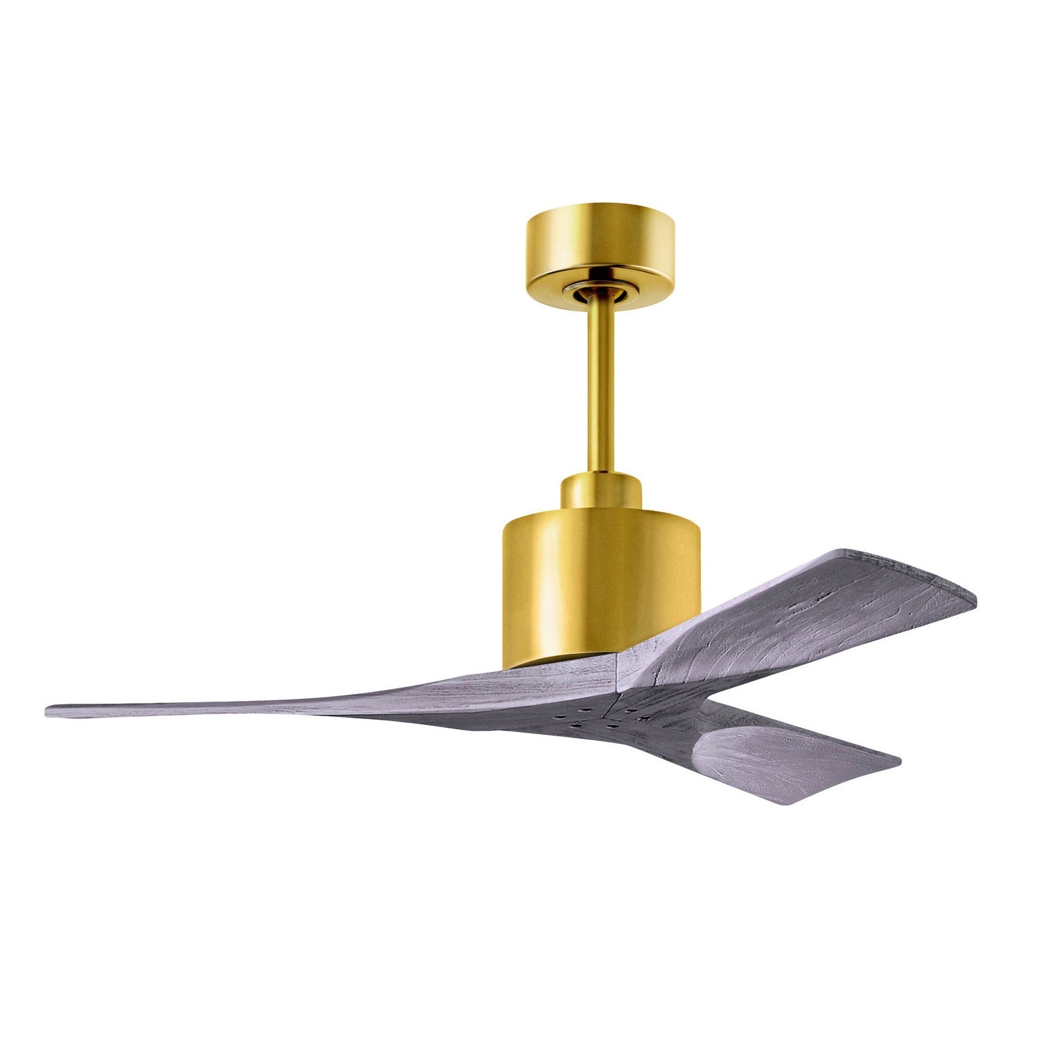 Matthews Fan Company - NK-BRBR-BW-42 - 42"Ceiling Fan - Nan - Brushed Brass