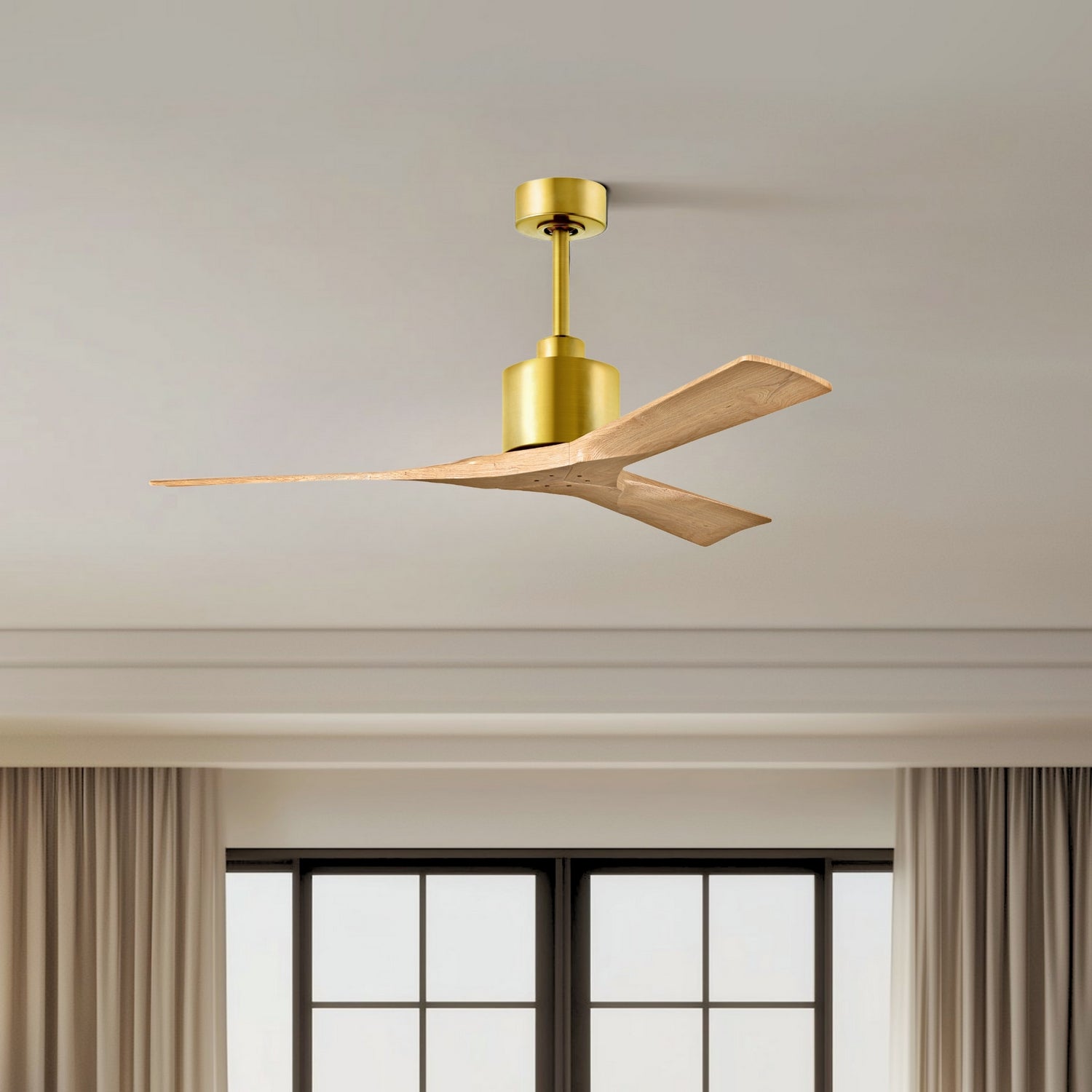 Matthews Fan Company - NK-BRBR-LM-52 - 52"Ceiling Fan - Nan - Brushed Brass