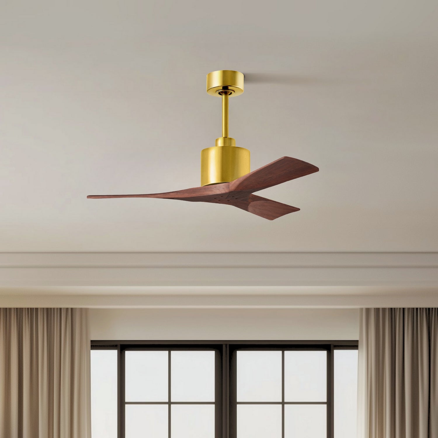 Matthews Fan Company - NK-BRBR-WA-42 - 42"Ceiling Fan - Nan - Brushed Brass