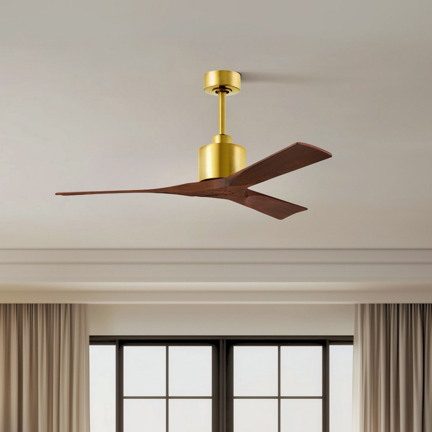 Matthews Fan Company - NK-BRBR-WA-52 - 52"Ceiling Fan - Nan - Brushed Brass