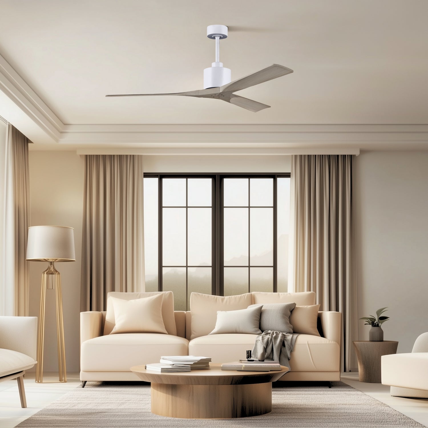 Matthews Fan Company - NK-MWH-GA-60 - 60"Ceiling Fan - Nan - Matte White
