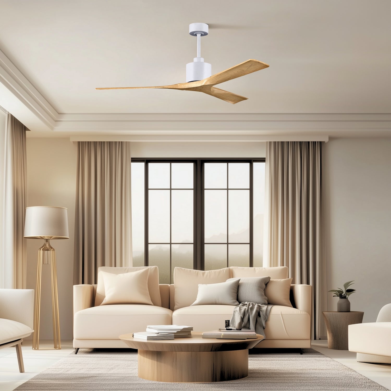 Matthews Fan Company - NK-MWH-LM-60 - 60"Ceiling Fan - Nan - Matte White
