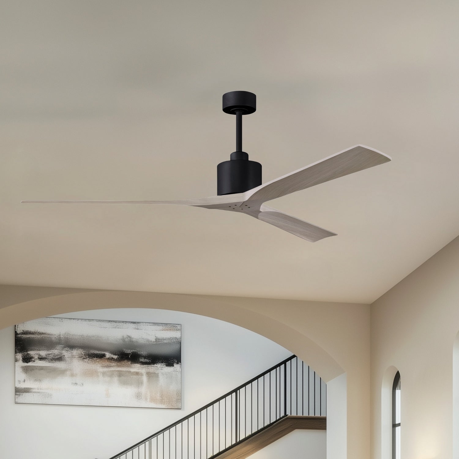 Matthews Fan Company - NKXL-BK-GA-72 - 72"Ceiling Fan - Nan XL - Matte Black