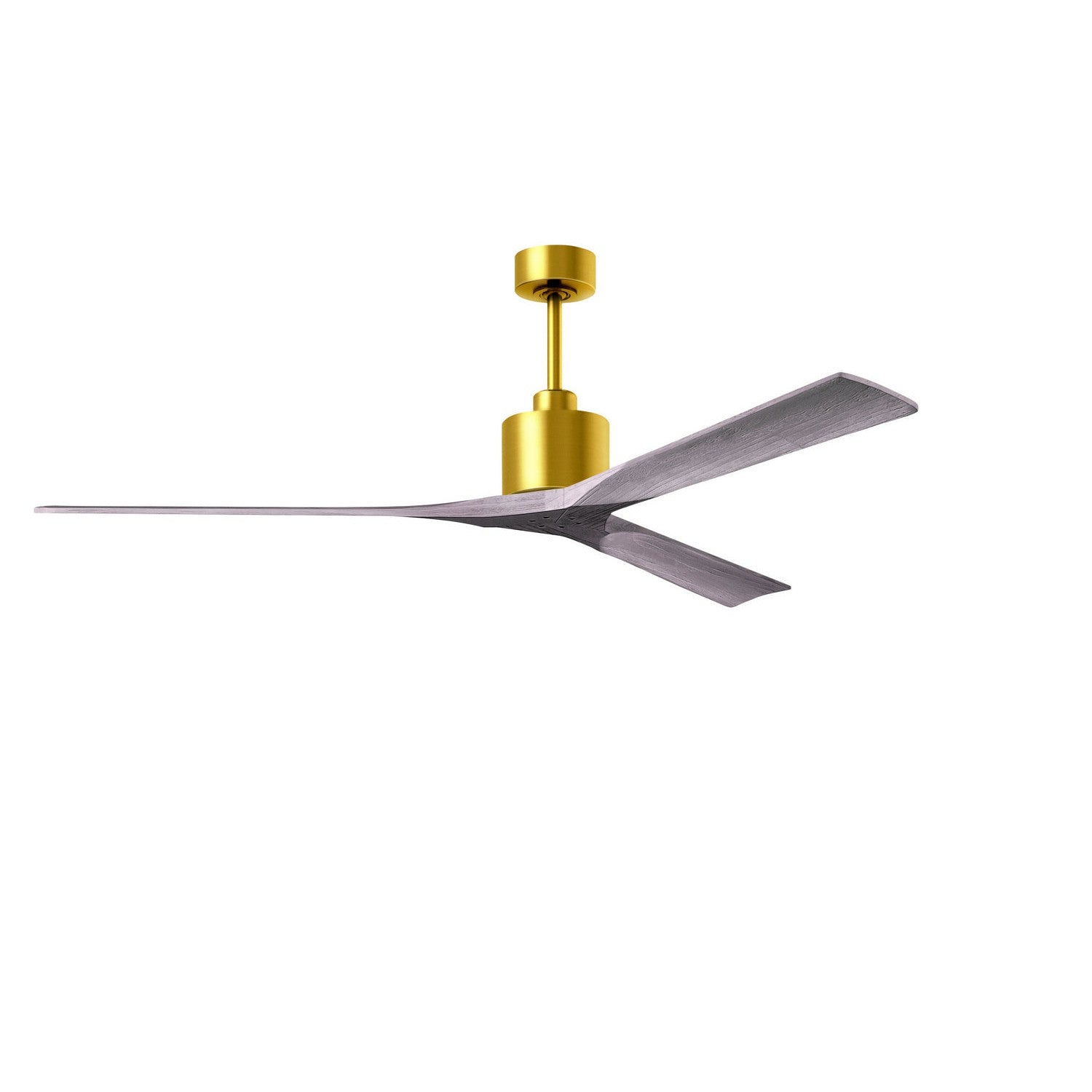 Matthews Fan Company - NKXL-BRBR-BW-72 - 72"Ceiling Fan - Nan XL - Brushed Brass