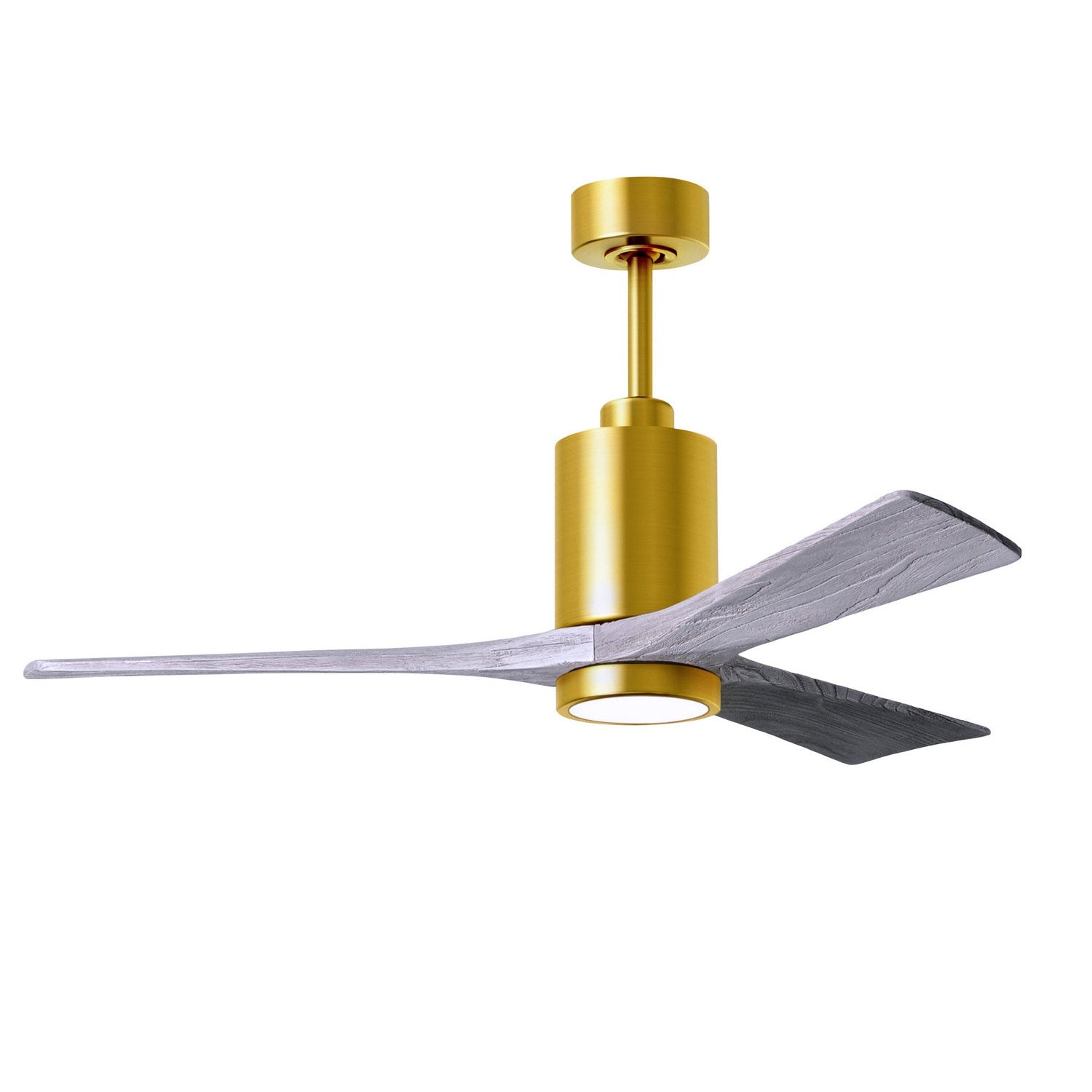 Matthews Fan Company - PA3-BRBR-BW-52 - 52"Ceiling Fan - Patricia - Brushed Brass