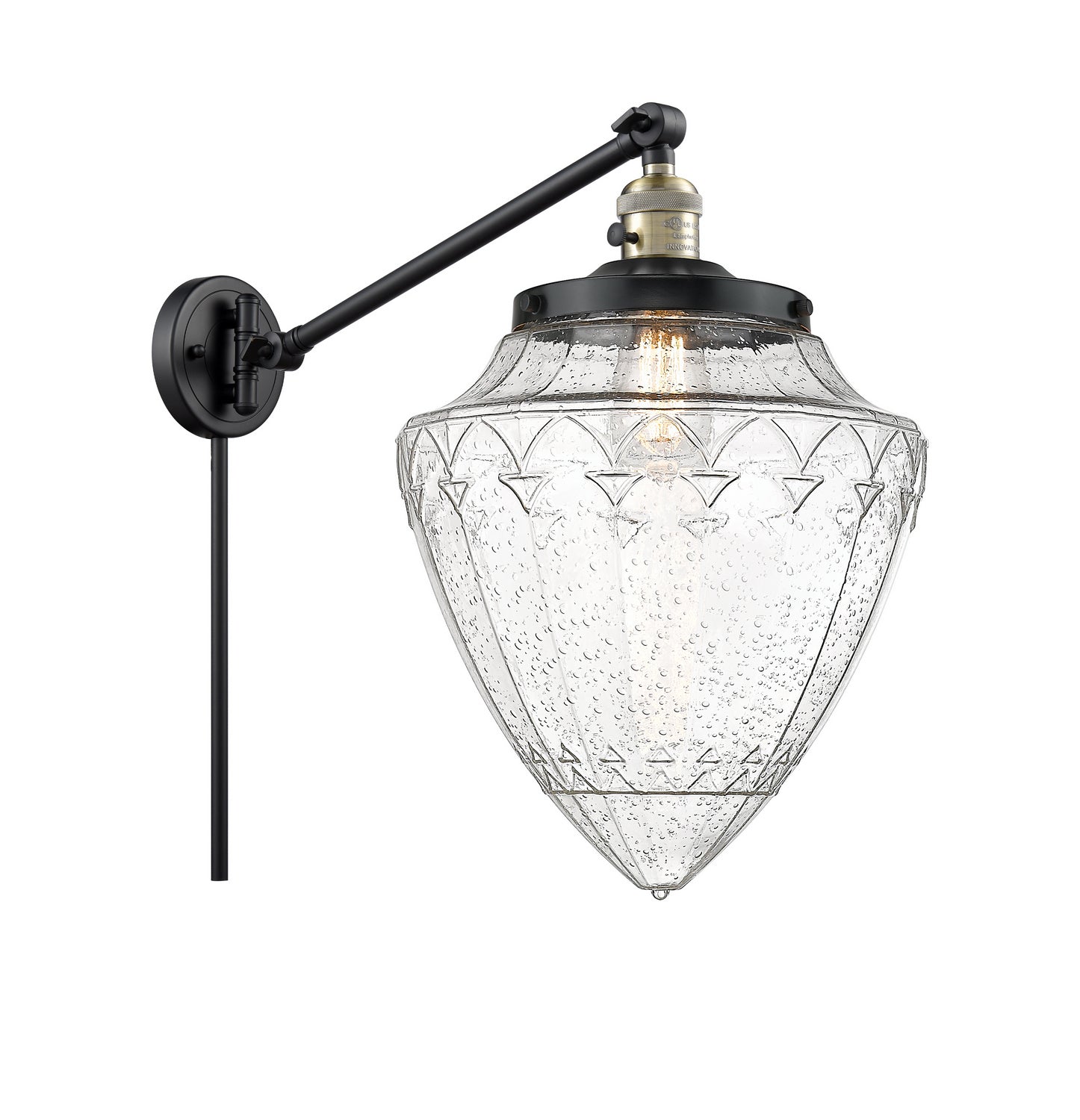 Innovations - 237-BAB-G664-12 - One Light Swing Arm - Franklin Restoration - Black Antique Brass