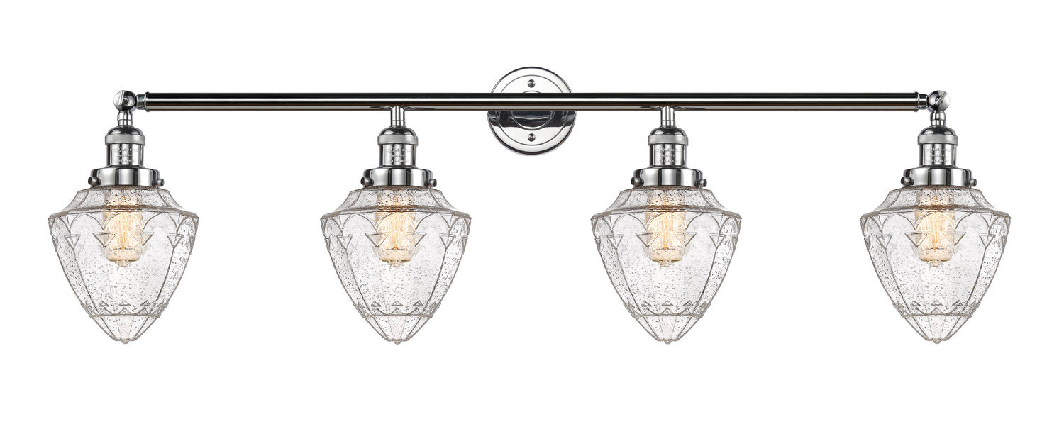 Innovations - 215-PC-G664-7 - Four Light Bath Vanity - Franklin Restoration - Polished Chrome