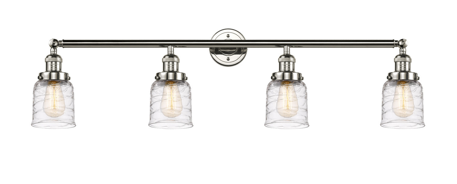 Innovations - 215-PN-G513 - Four Light Bath Vanity - Franklin Restoration - Polished Nickel