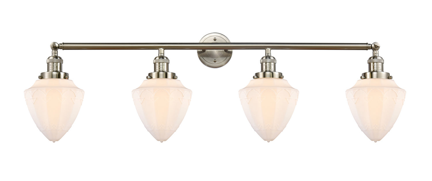 Innovations - 215-SN-G661-7 - Four Light Bath Vanity - Franklin Restoration - Brushed Satin Nickel