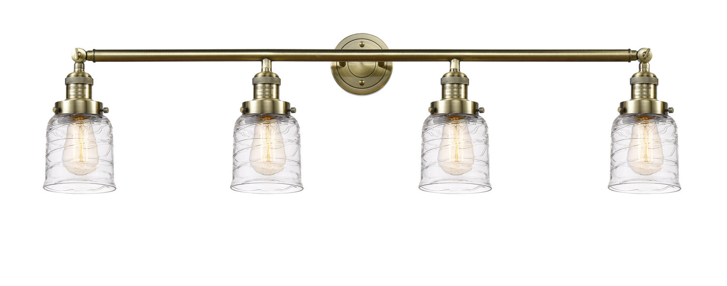 Innovations - 215-AB-G513 - Four Light Bath Vanity - Franklin Restoration - Antique Brass