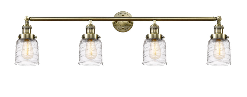 Innovations - 215-AB-G513 - Four Light Bath Vanity - Franklin Restoration - Antique Brass