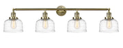 Innovations - 215-AB-G713 - Four Light Bath Vanity - Franklin Restoration - Antique Brass