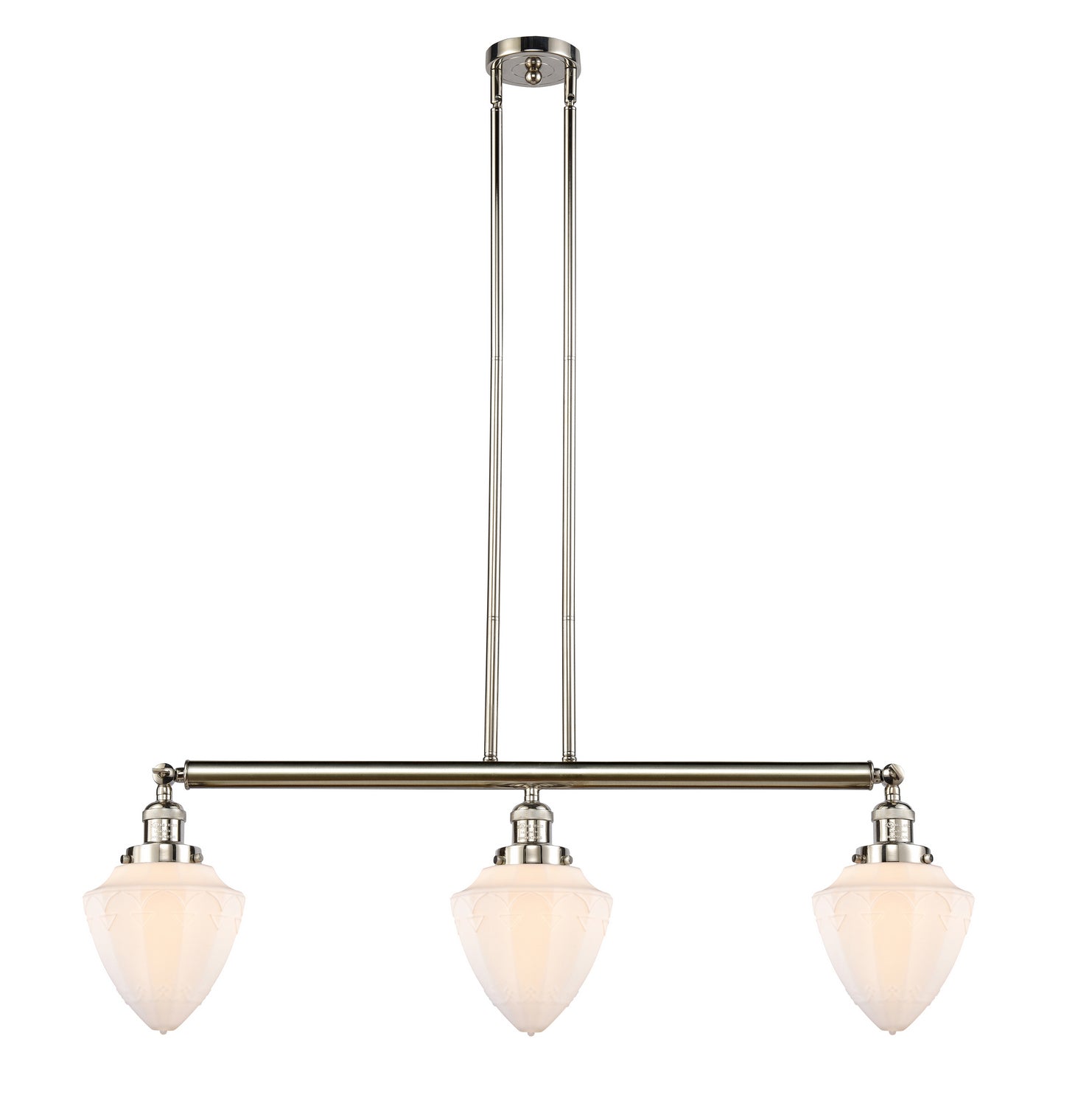 Innovations - 213-PN-G661-7 - Three Light Island Pendant - Franklin Restoration - Polished Nickel