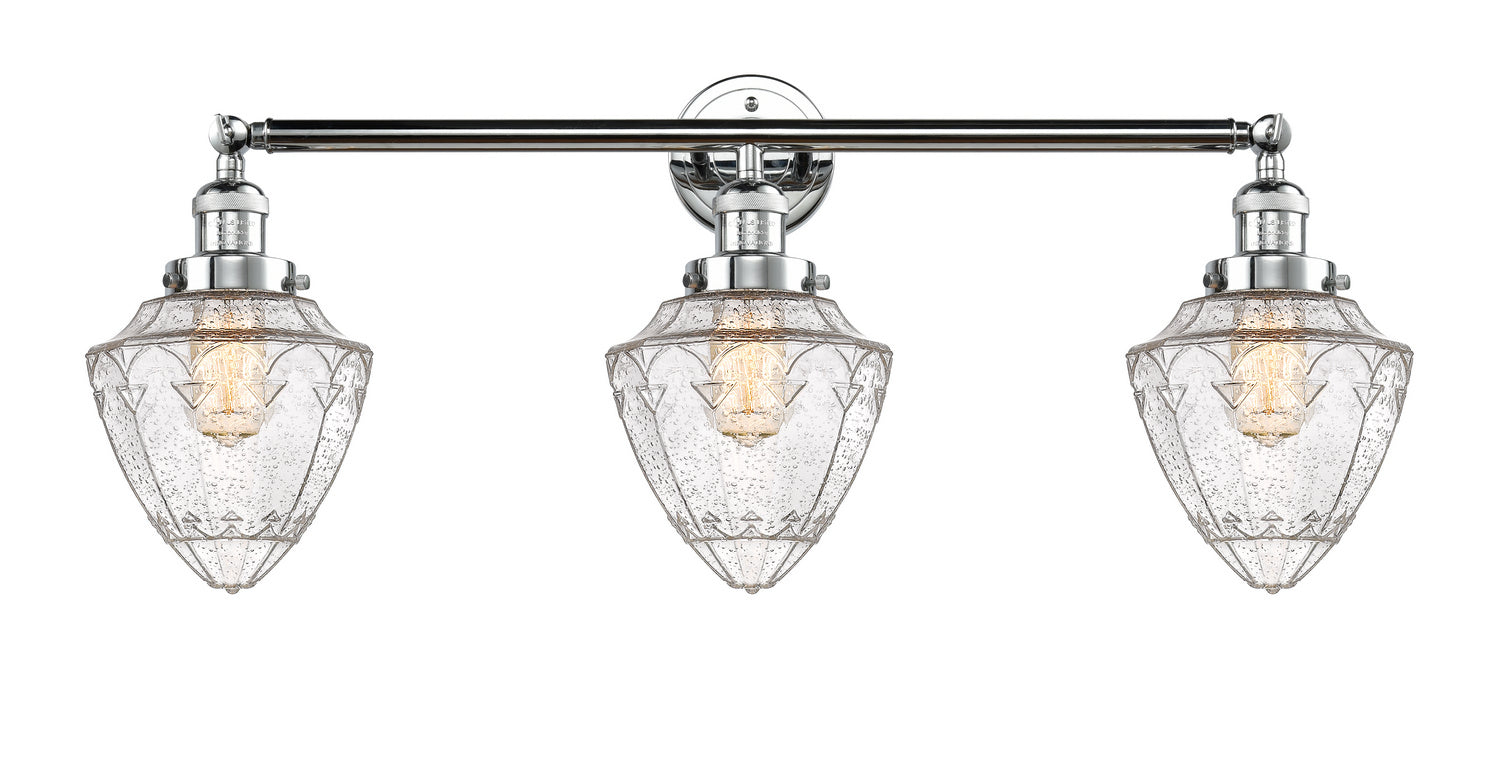 Innovations - 205-PC-G664-7 - Three Light Bath Vanity - Franklin Restoration - Polished Chrome