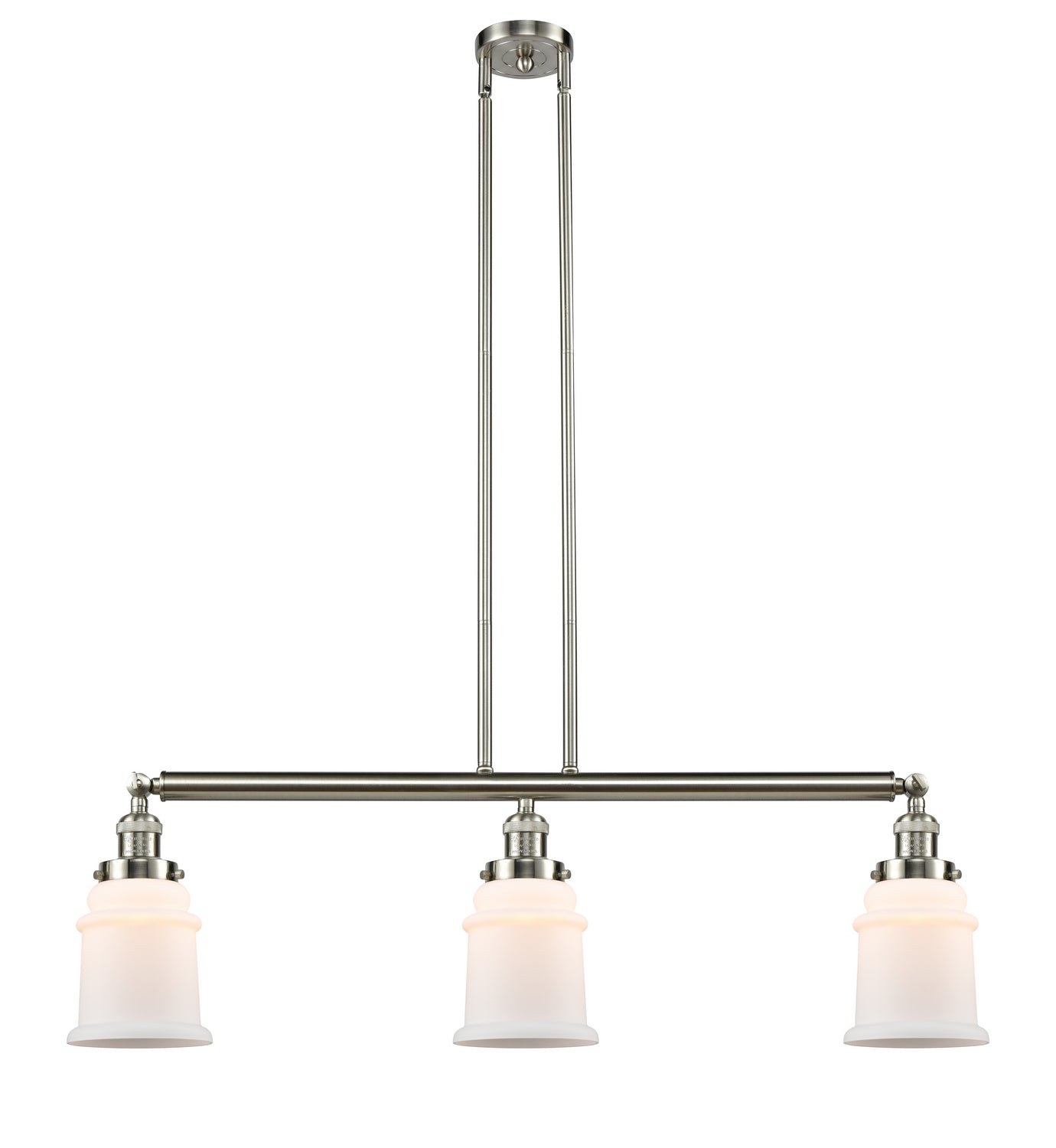 Innovations - 213-SN-G181 - Three Light Island Pendant - Franklin Restoration - Brushed Satin Nickel