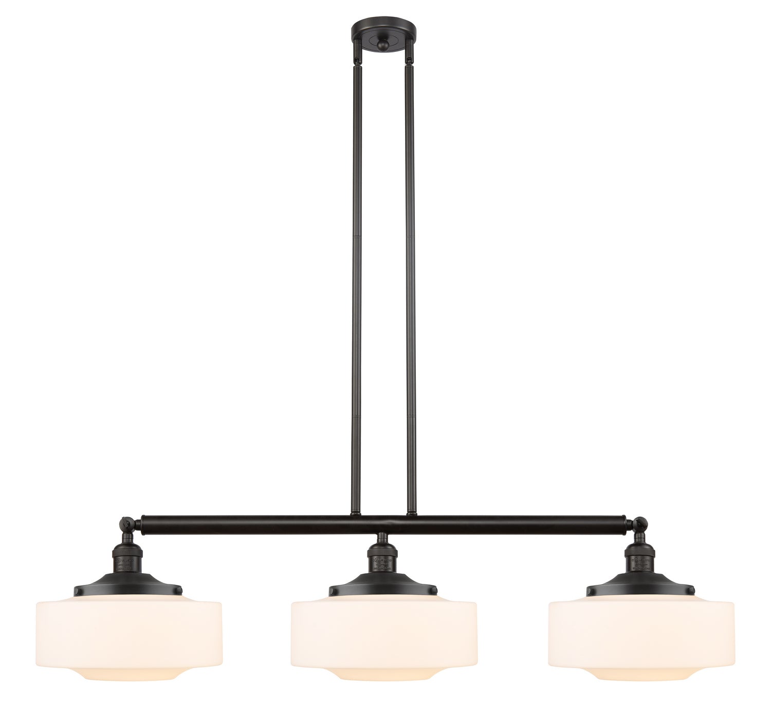 Innovations - 213-OB-G691-12 - Three Light Island Pendant - Franklin Restoration - Oil Rubbed Bronze