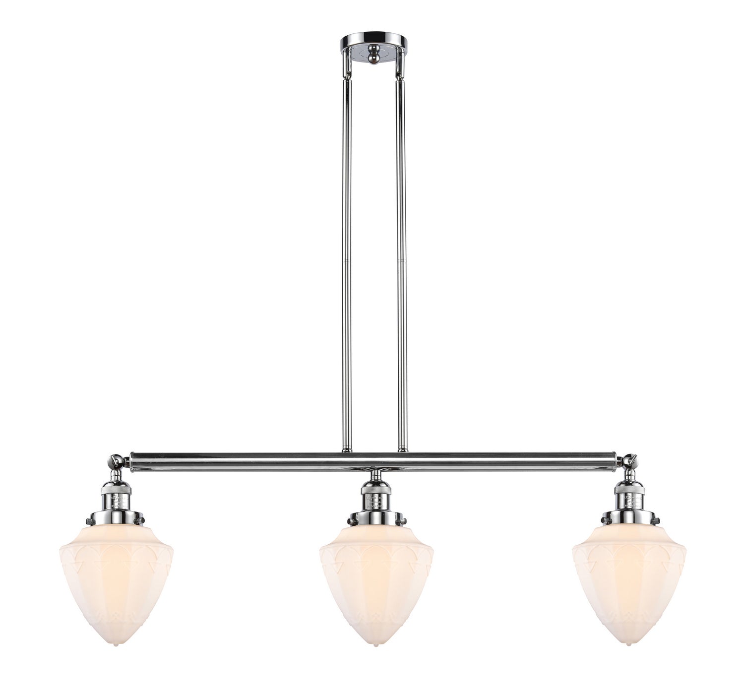 Innovations - 213-PC-G661-7 - Three Light Island Pendant - Franklin Restoration - Polished Chrome