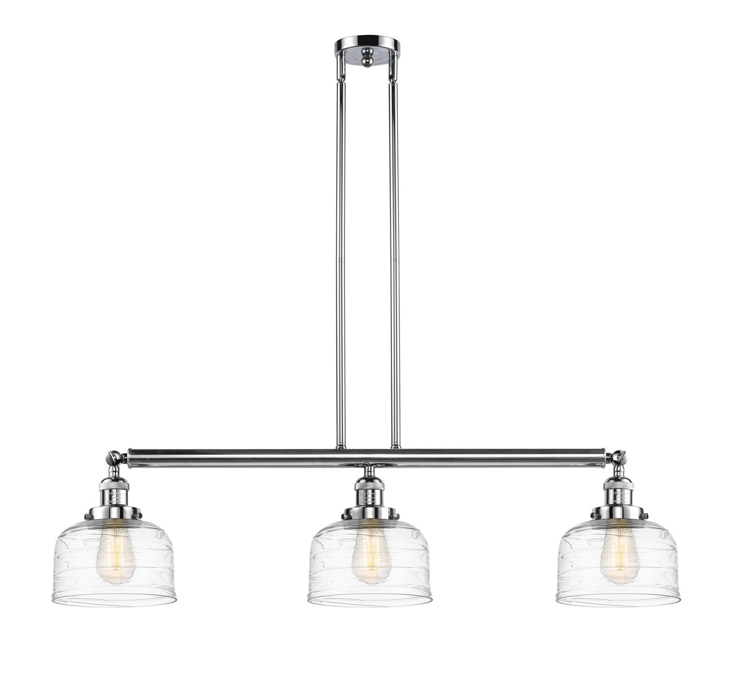 Innovations - 213-PC-G713 - Three Light Island Pendant - Franklin Restoration - Polished Chrome