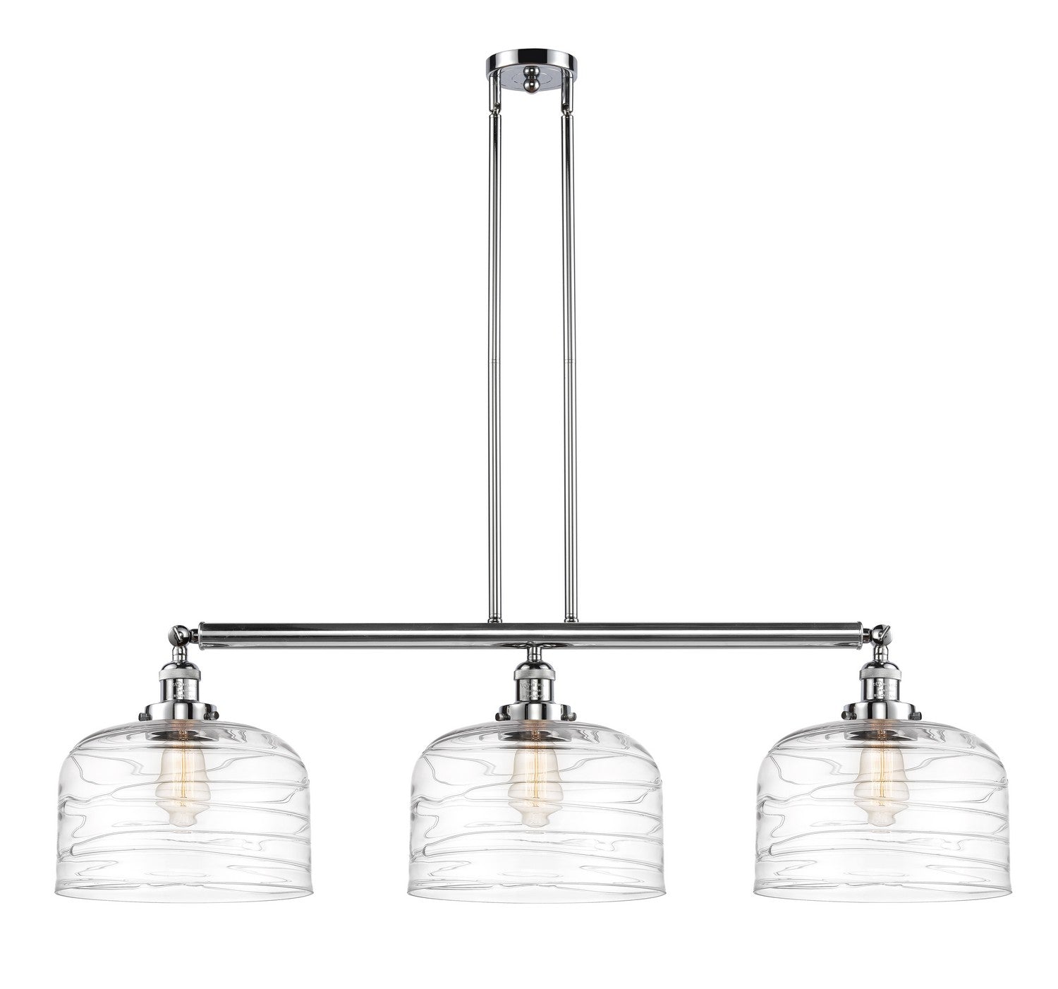 Innovations - 213-PC-G713-L - Three Light Island Pendant - Franklin Restoration - Polished Chrome