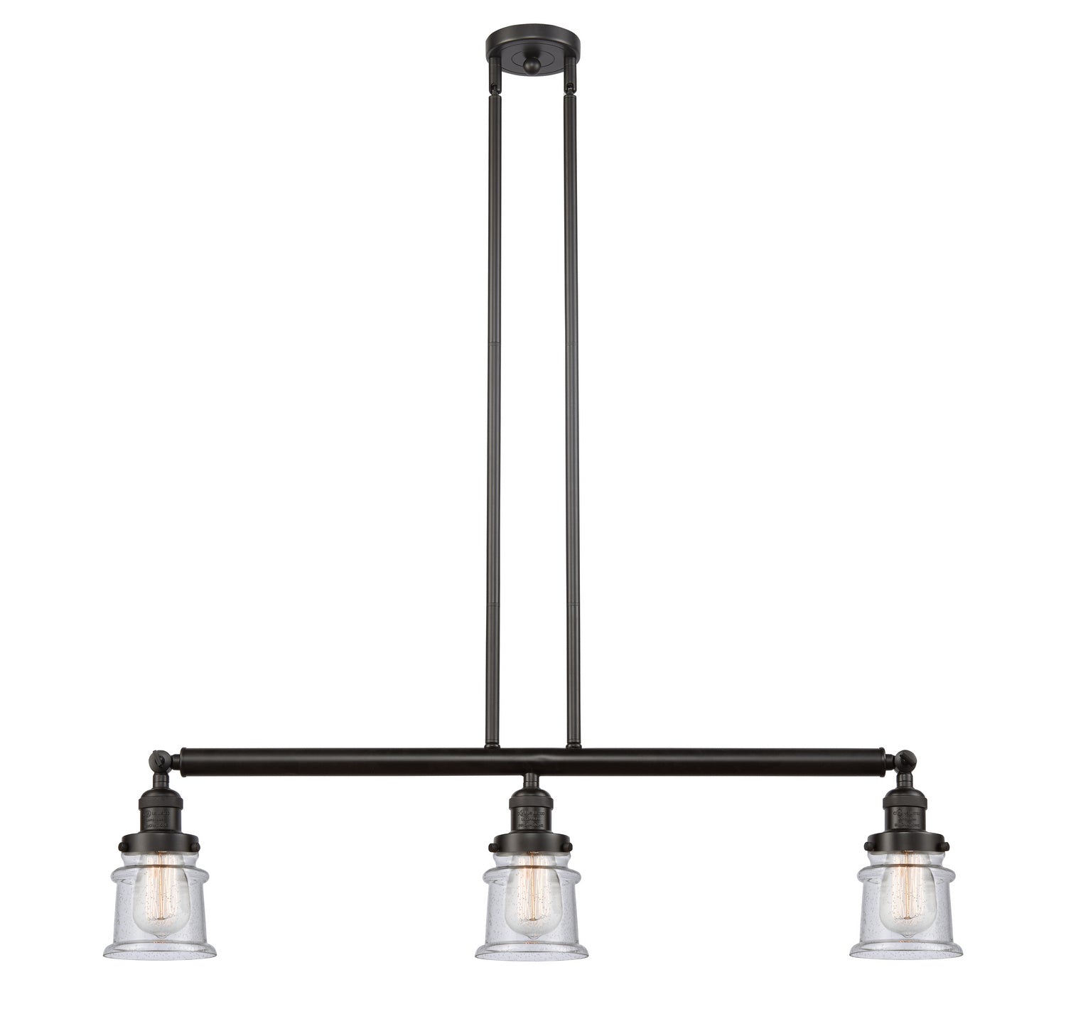 Innovations - 213-OB-G184S - Three Light Island Pendant - Franklin Restoration - Oil Rubbed Bronze