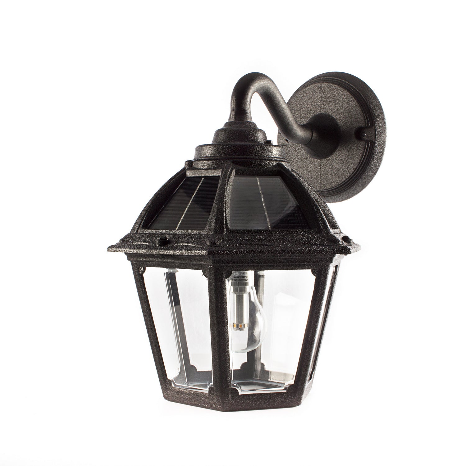 Gama Sonic - 177010 - LED Wall Mount - Polaris Solar Lamp Series - Black