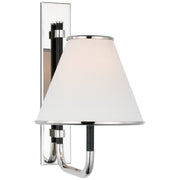 Visual Comfort Signature - MF 2055PN/EB-L - LED Wall Sconce - Rigby - Polished Nickel and Ebony