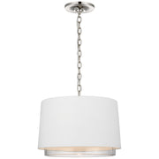 Visual Comfort Signature - S 5121PN-WHT/CG - LED Pendant - Sydney - Polished Nickel